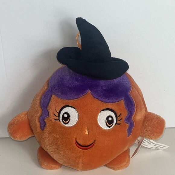 Creatology Plush 9” Witch Pumpkin Jack ‘O Lantern Stuffed Animal Toy - Picture 1 of 8